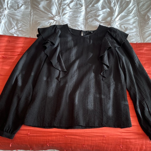 Madewell Ruffle-Front Top - Picture 6 of 8